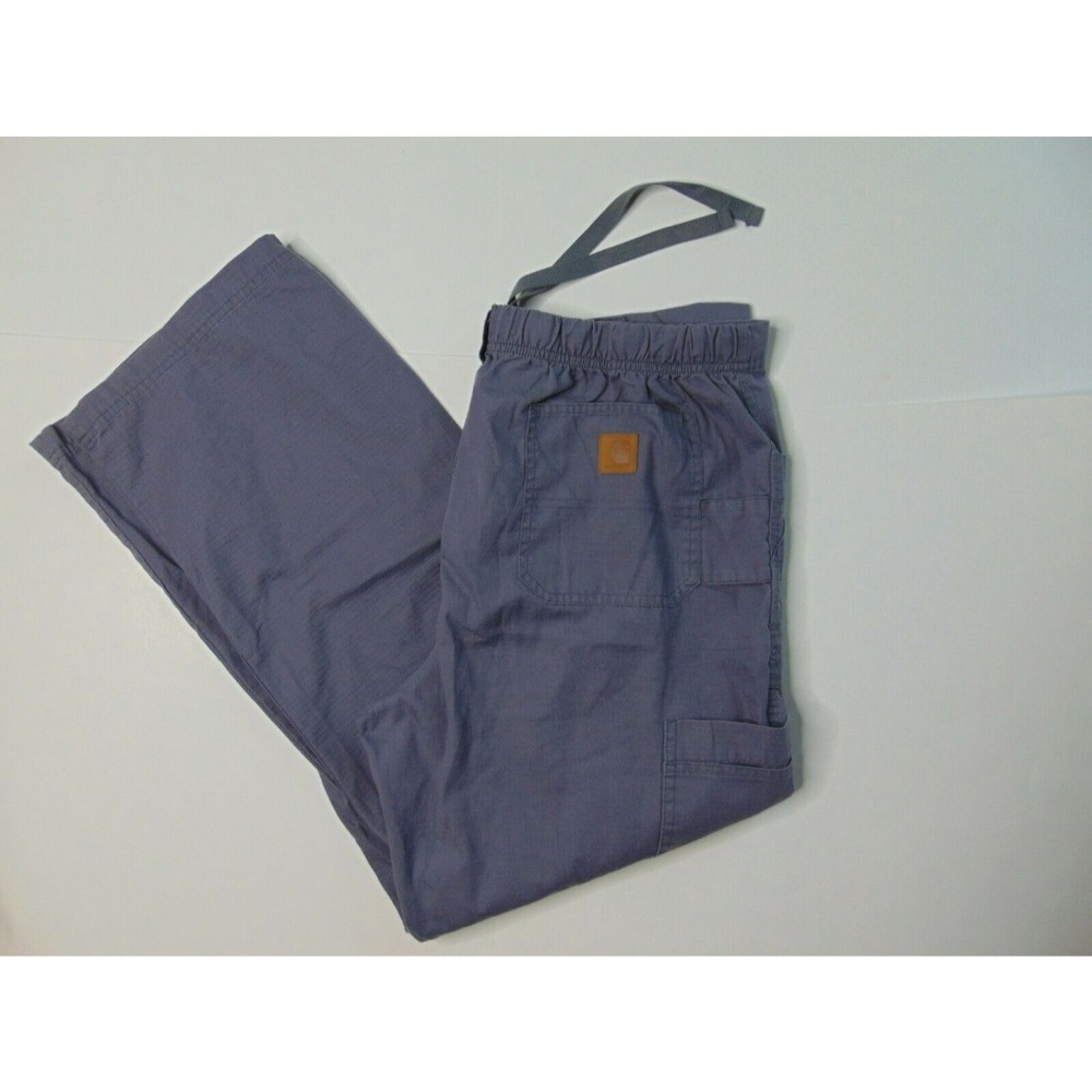 Carhartt Large Gray Scrub Pants Ripstop Cargo Gray - Picture 1 of 6